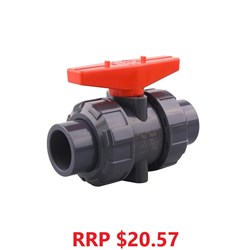 Ball Valve True Union PVC PTFE Seat Solvent Weld 25mm